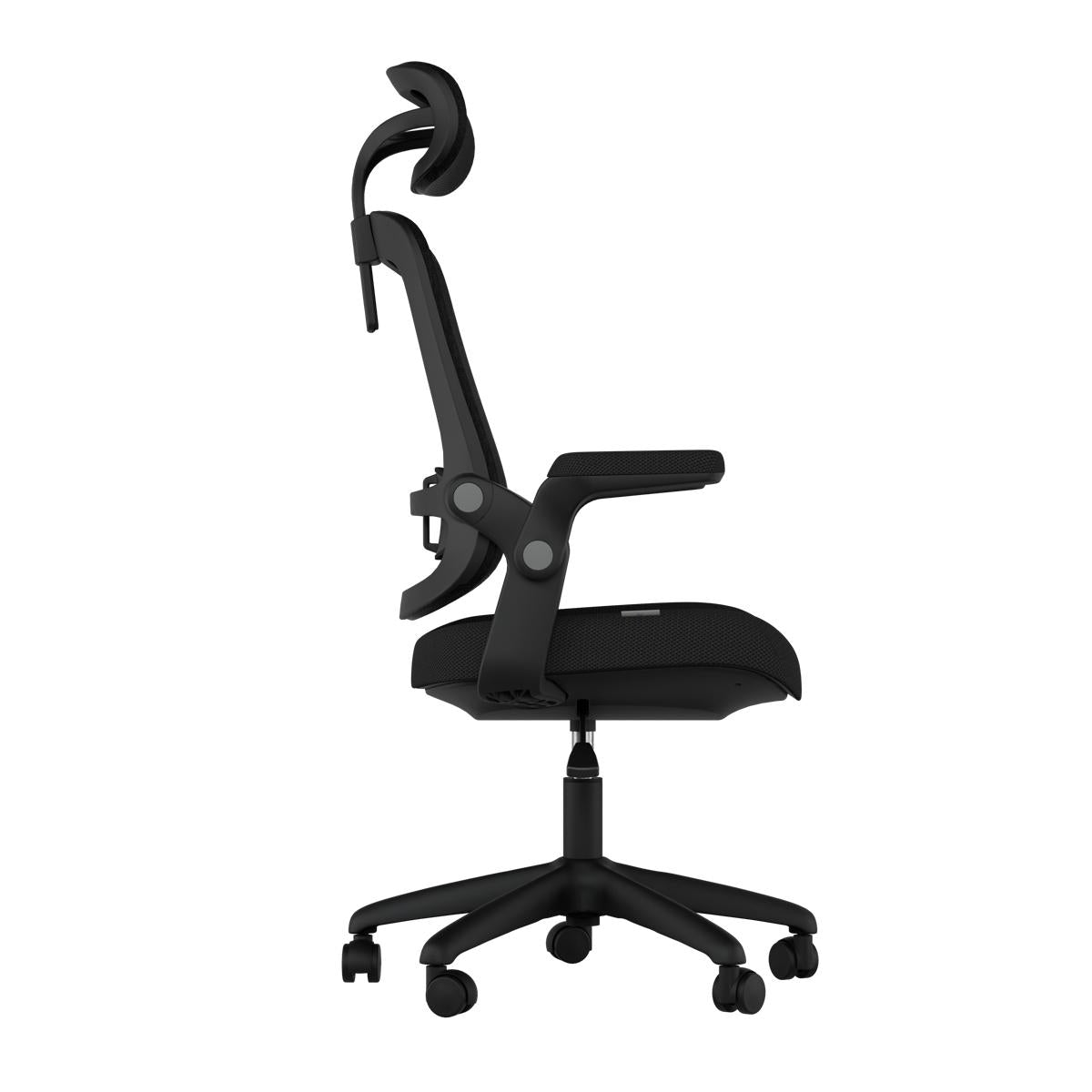 Cadeira de Escritório Ergonômica Elements Astra Apoio Lombar e Cabeça Ajustáveis para Uso Prolongado - ELEM-70038