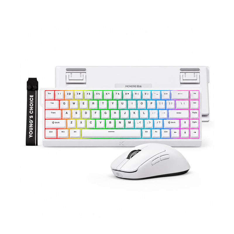Kit Gamer MCHOSE Ace 68 + L7 Pro: Digitação Mais Silenciosa e Mouse Ultraleve de 39g