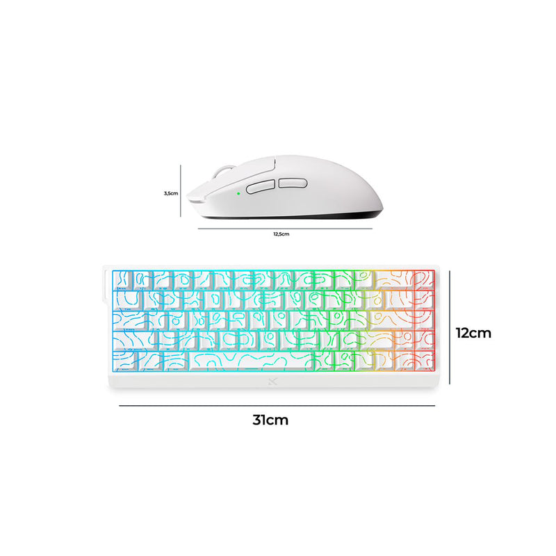 Kit Teclado MCHOSE Ace 68 RGB 128K + Mouse A7V2 Ultra 59g