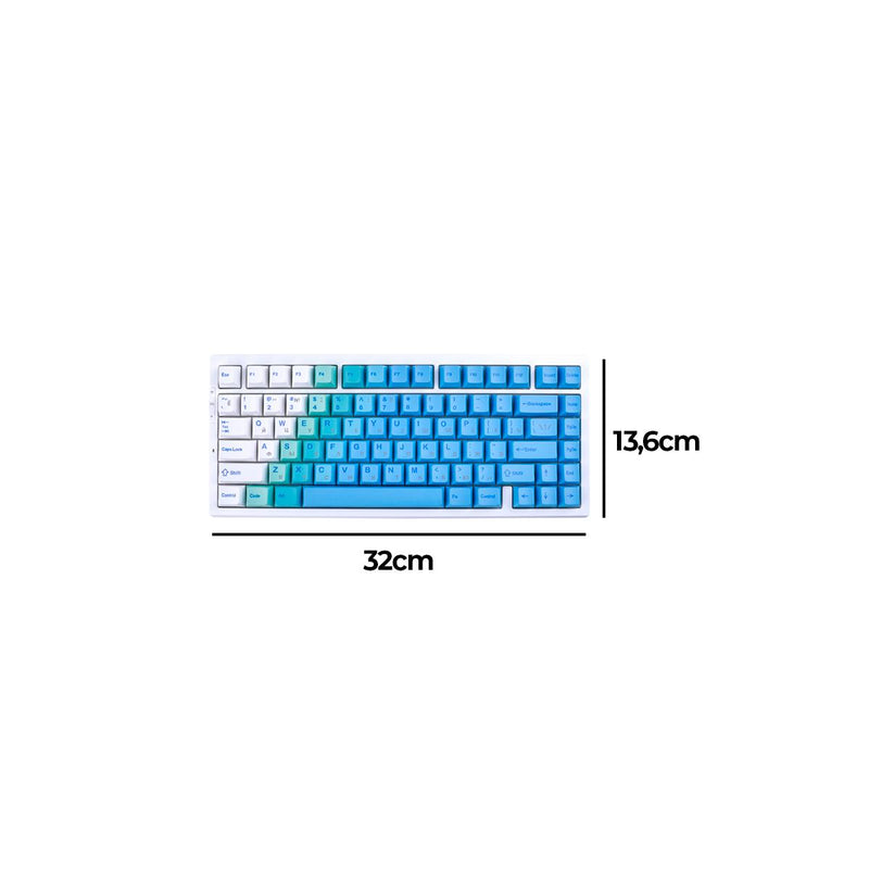 Teclado Gamer Sem Fio MCHOSE G75 Pro – Bateria 8000mAh e Keycaps PBT