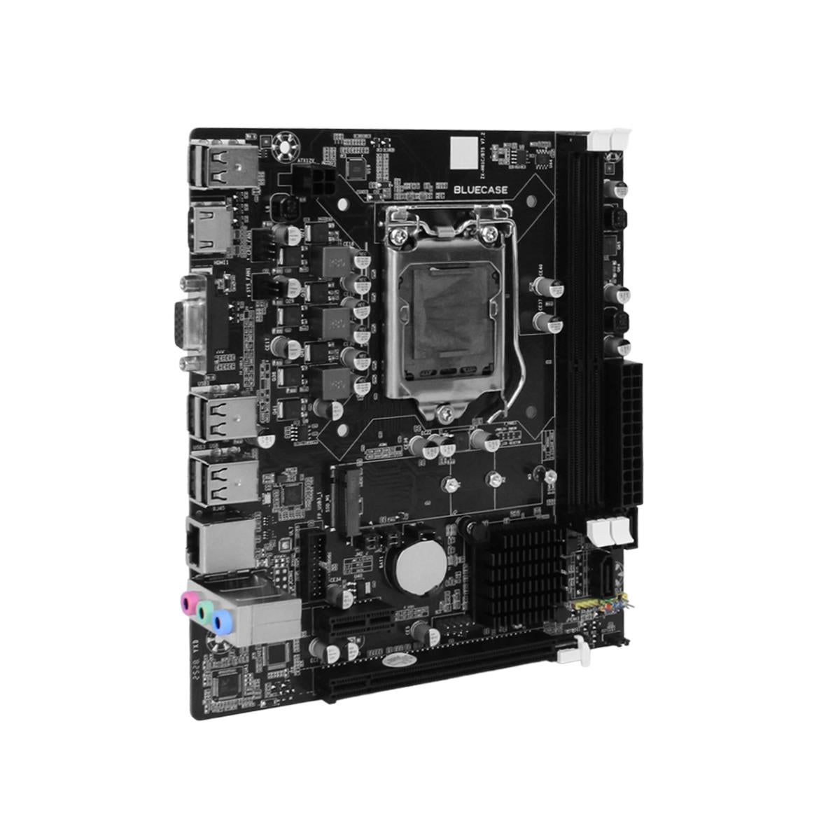 Placa Mãe Bluecase LGA1155 H61 DDR3 M.2 NVMe Alta Performance e Custo-Benefício - BMBH61-D2HG-M2