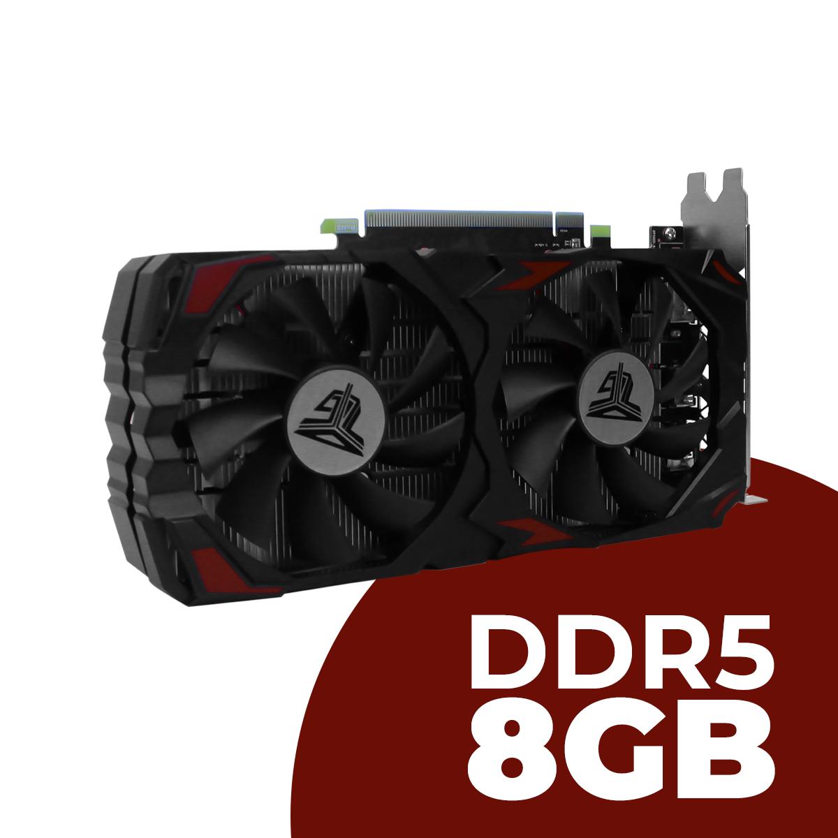Placa de Vídeo Gamer RX580 DDR5 8GB Alto Desempenho