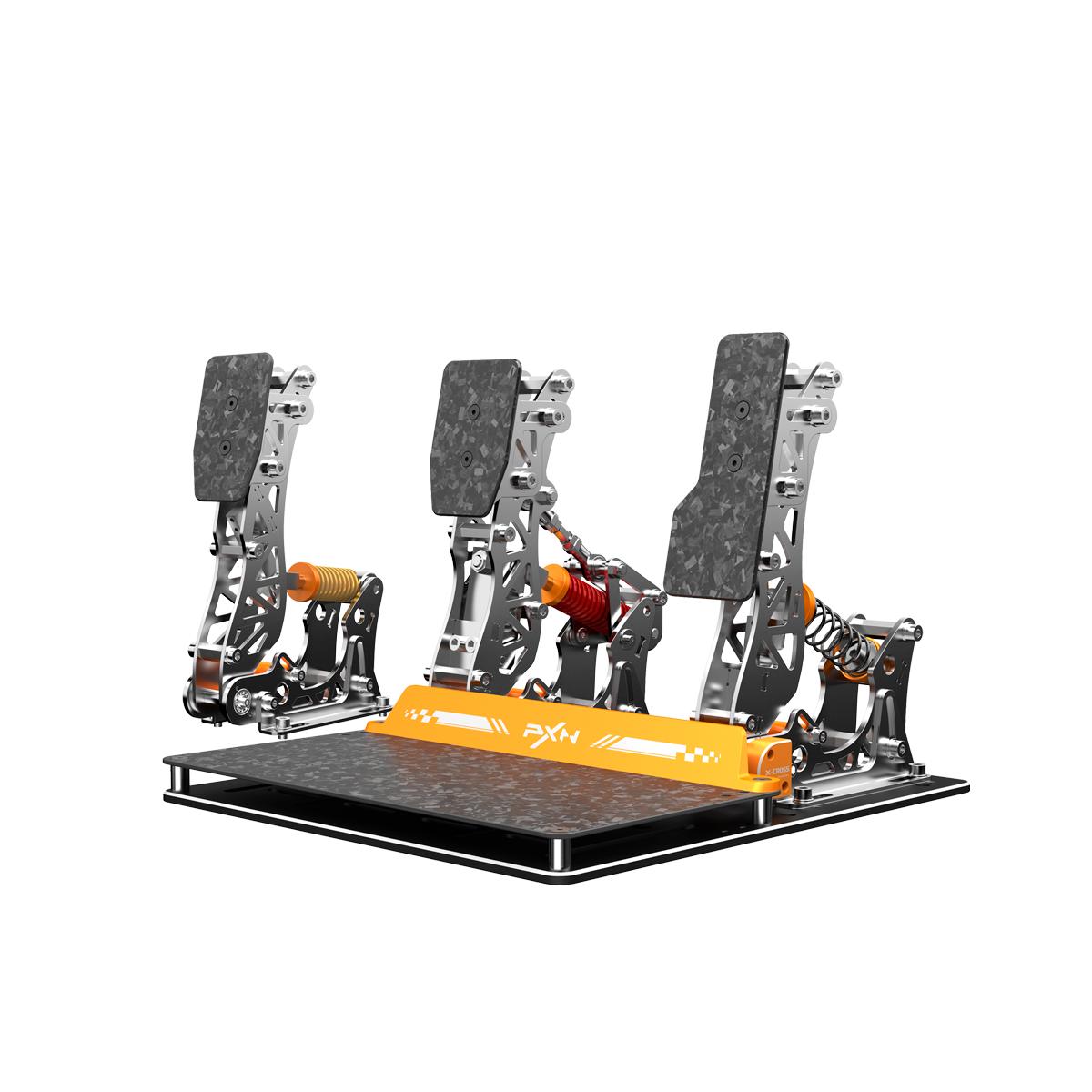 Kit PXN Simulador de Corrida Vector X Pedal Acelerador e Pedal Freio + Pedal Embreagem - KIT-PXN-PDLP-BT-PDLP-C
