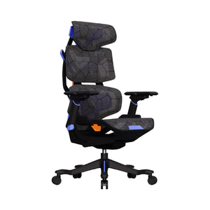 Cadeira Gamer Profissional Elements Vector com Apoio de Cabeça 2D e Revestimento em Mesh - ELEM-72121