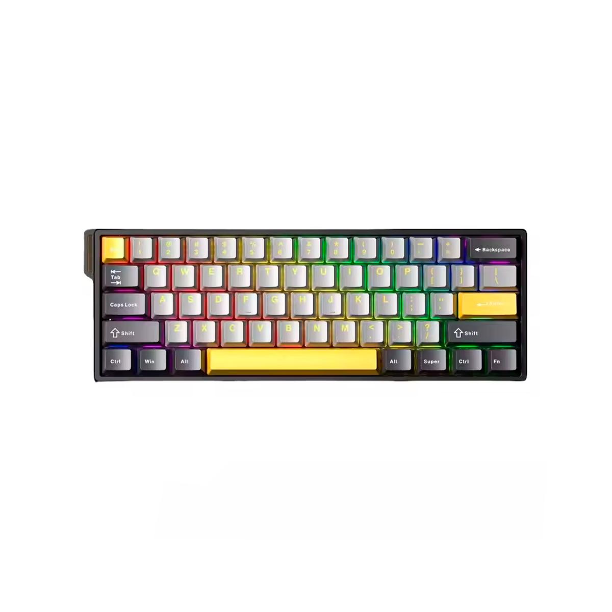 Teclado Gamer AULA 60HE MAX Polling Rate 8000Hz Plug And Play USB-C