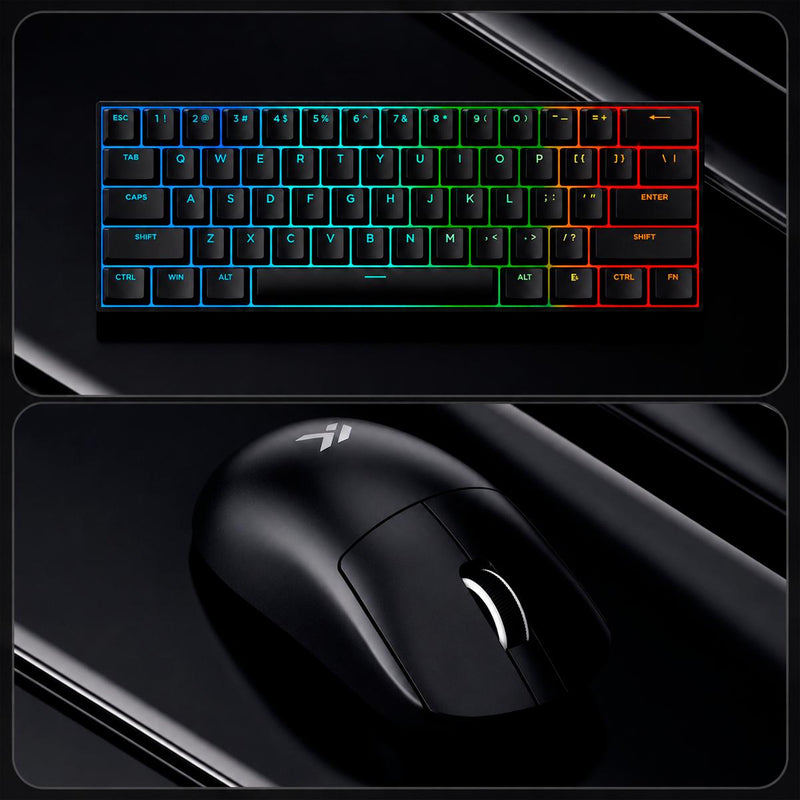 Kit Gamer Teclado MCHOSE Ace 60 Pro Hall Effect e Mouse A7 V2 Pro