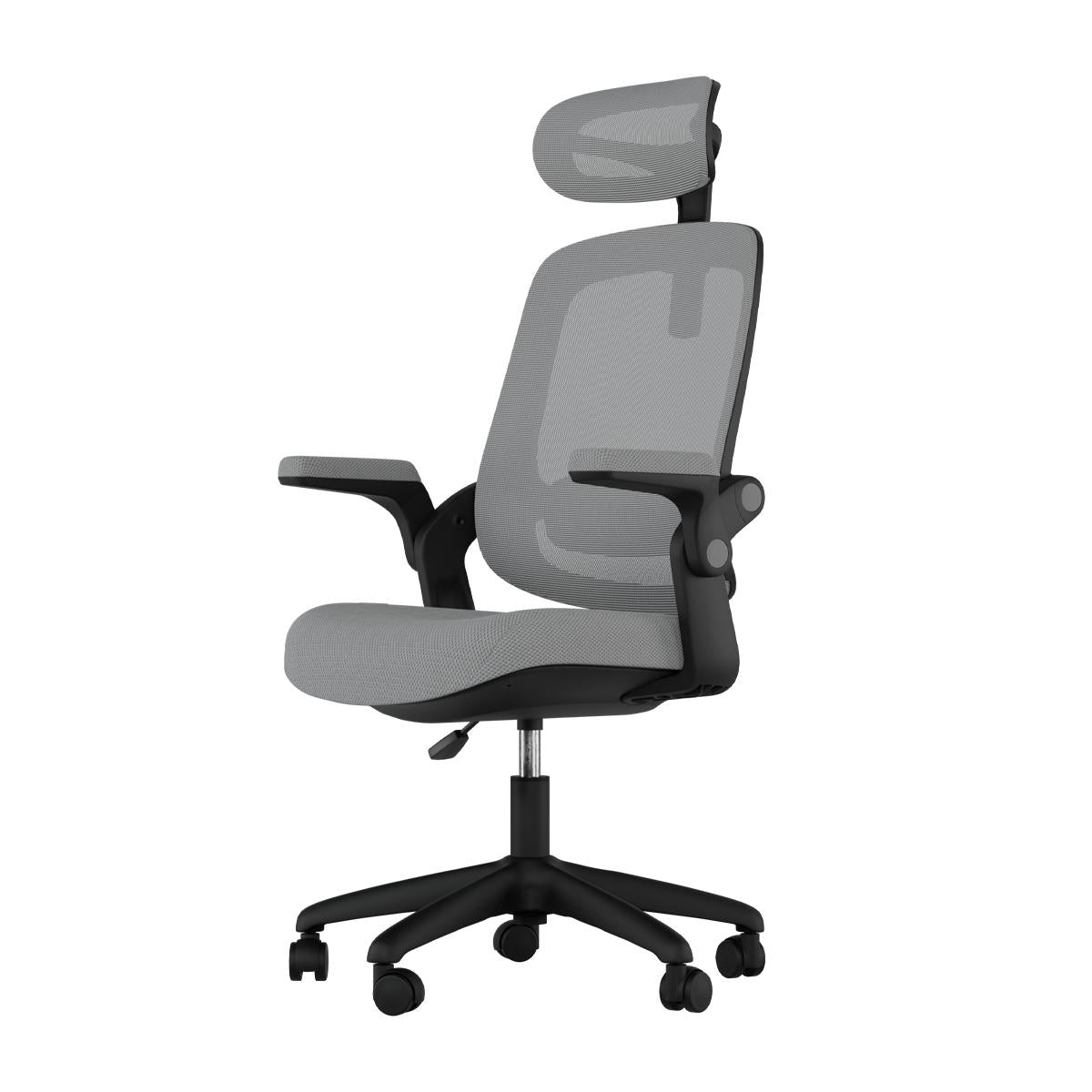 Cadeira Ergonômica Elements Astra com Ajuste Lombar Encosto Mesh Braços Retráteis