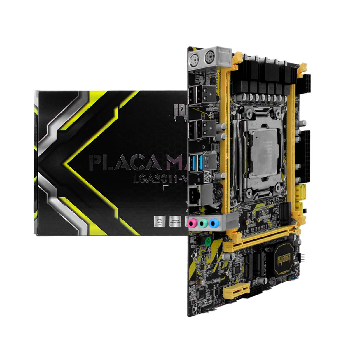 Placa Mãe X99 Revenger Chipset Intel LGA 2011-V3 DDR4 2666MHz NVME M.2 USB 3.0 Upgrade PC- G-X99C-50V4