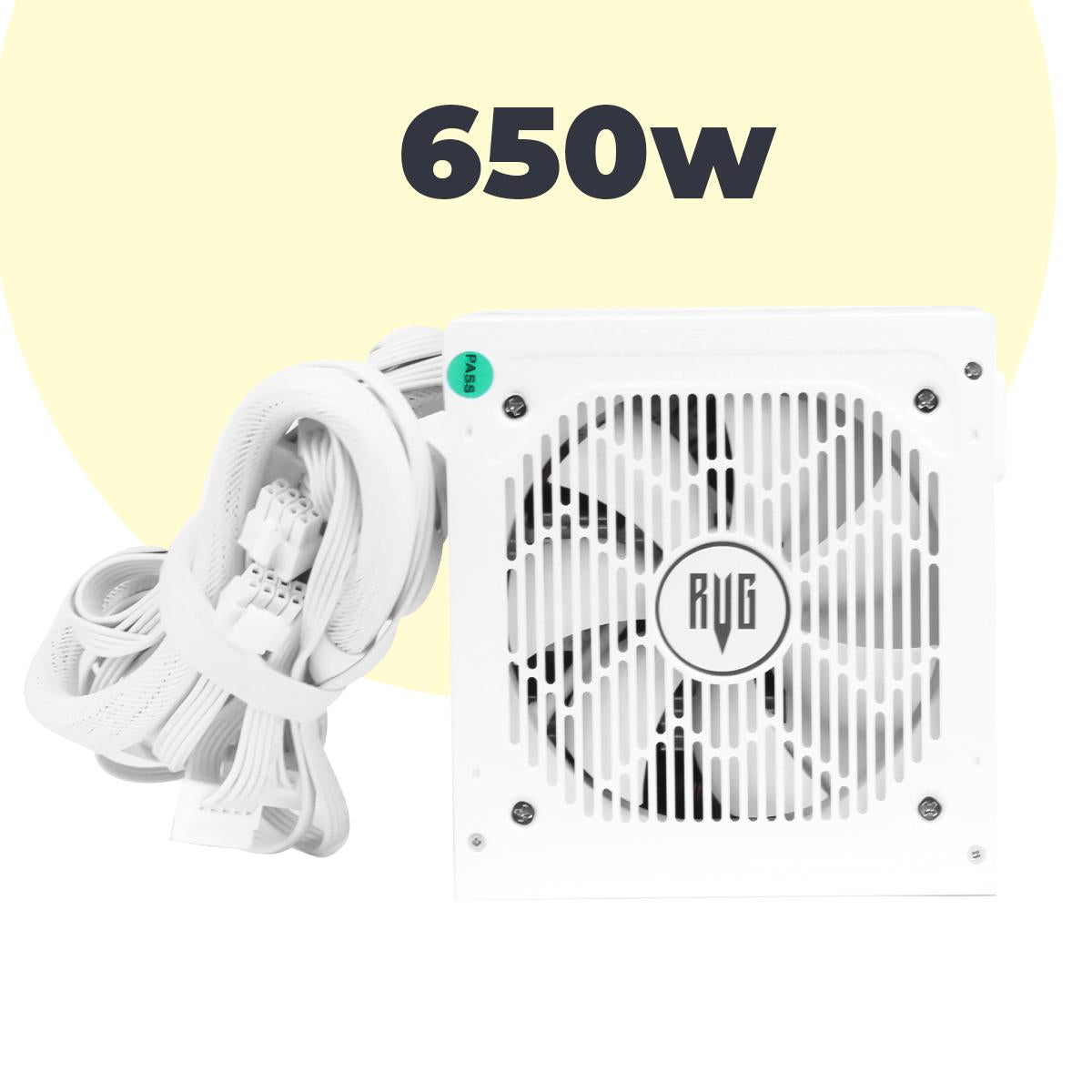 Fonte ATX Gamer 650W 80 Plus Bronze Bivolt Silenciosa Revenger PFC Ativo Ventoinha 120mm para PC de Alto Desempenho - FO-MAX05