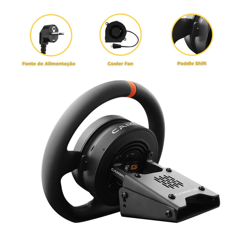 Volante Gamer Premium Cammus Joystick Direct Drive Simulador de Corrida - CM-C5B