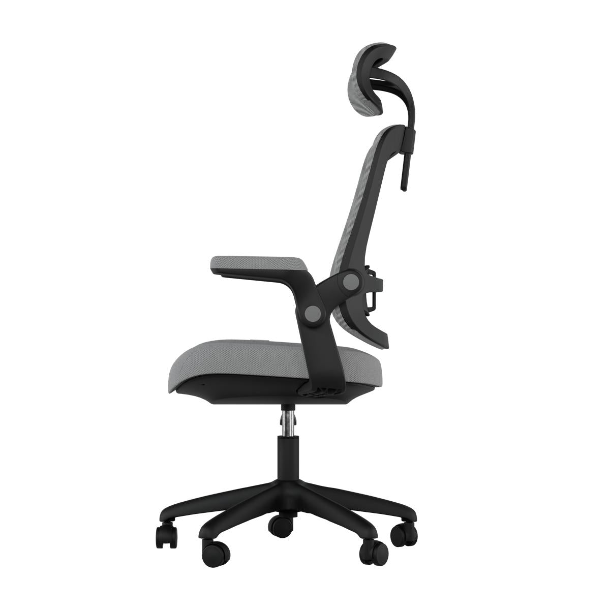 Cadeira Ergonômica Elements Astra com Ajuste Lombar Encosto Mesh Braços Retráteis