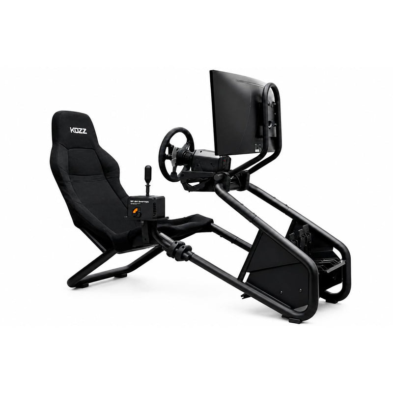 Cockpit Gamer KOZZ CP02 em Aço para Sim Racing, Suporte Universal para Volante, Câmbio e Pedaleira