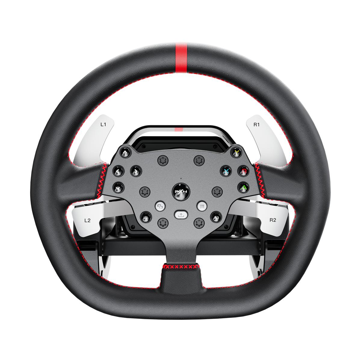 Kit Simulador de Corrida PXN V10Pro Base Servo Direct Drive 3,2Nm + Volante C Paddle Shift + Pedais Acelerador, Freio e Embreagem Hall Effect