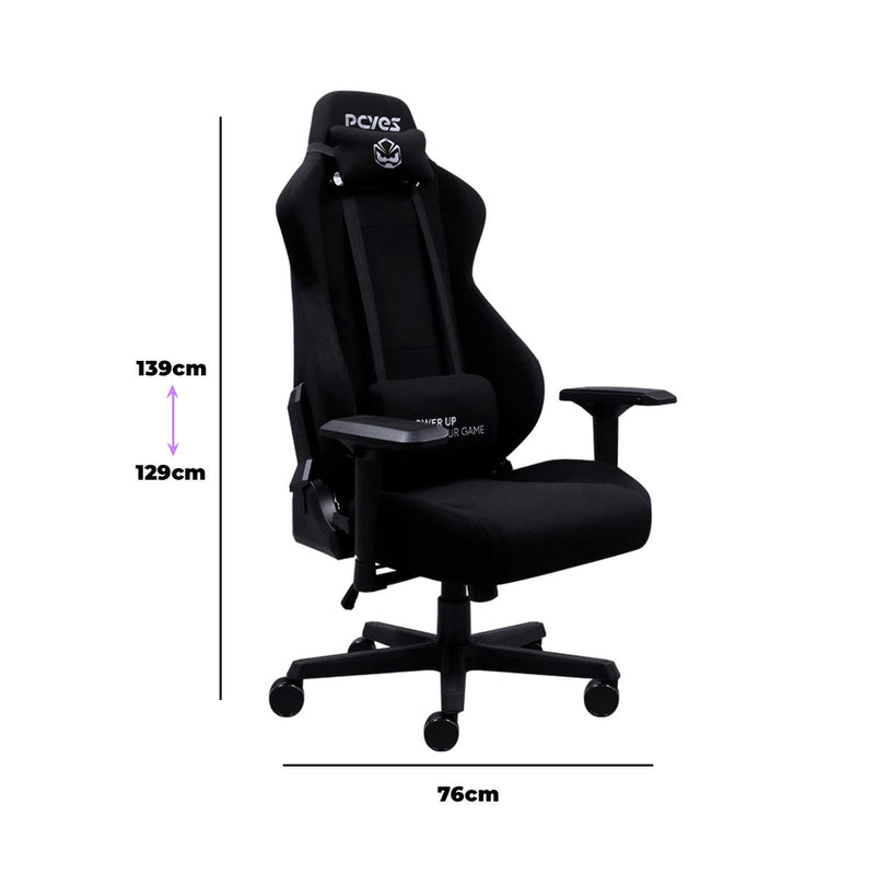 Cadeira Gamer Pcyes V8 Turbo Mad Racer Profissional com Ajuste 4D e Inclinação 135º para Setup Gamer e Home Office - PCYES-V8TBMADPT