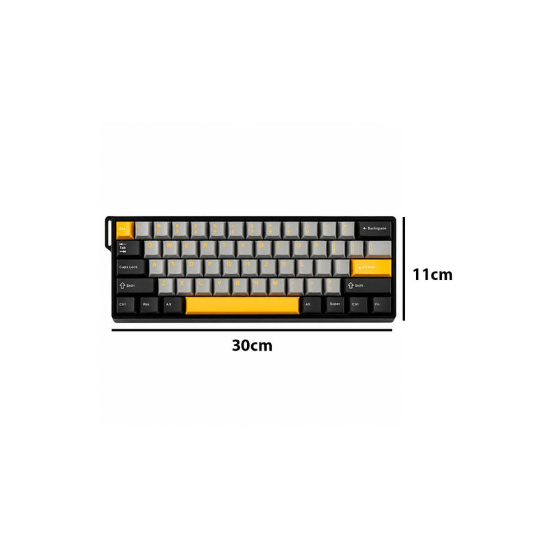 Teclado Gamer AULA 60HE MAX Polling Rate 8000Hz Plug And Play USB-C