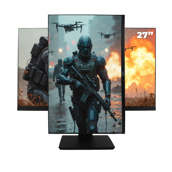 Monitor Gamer 27” Full HD Aitek IPS 540Hz 1ms HDMI DisplayPort VESA Posição Vertical Ângulo e Atura Ajustáveis - DELTA-M2718FPS
