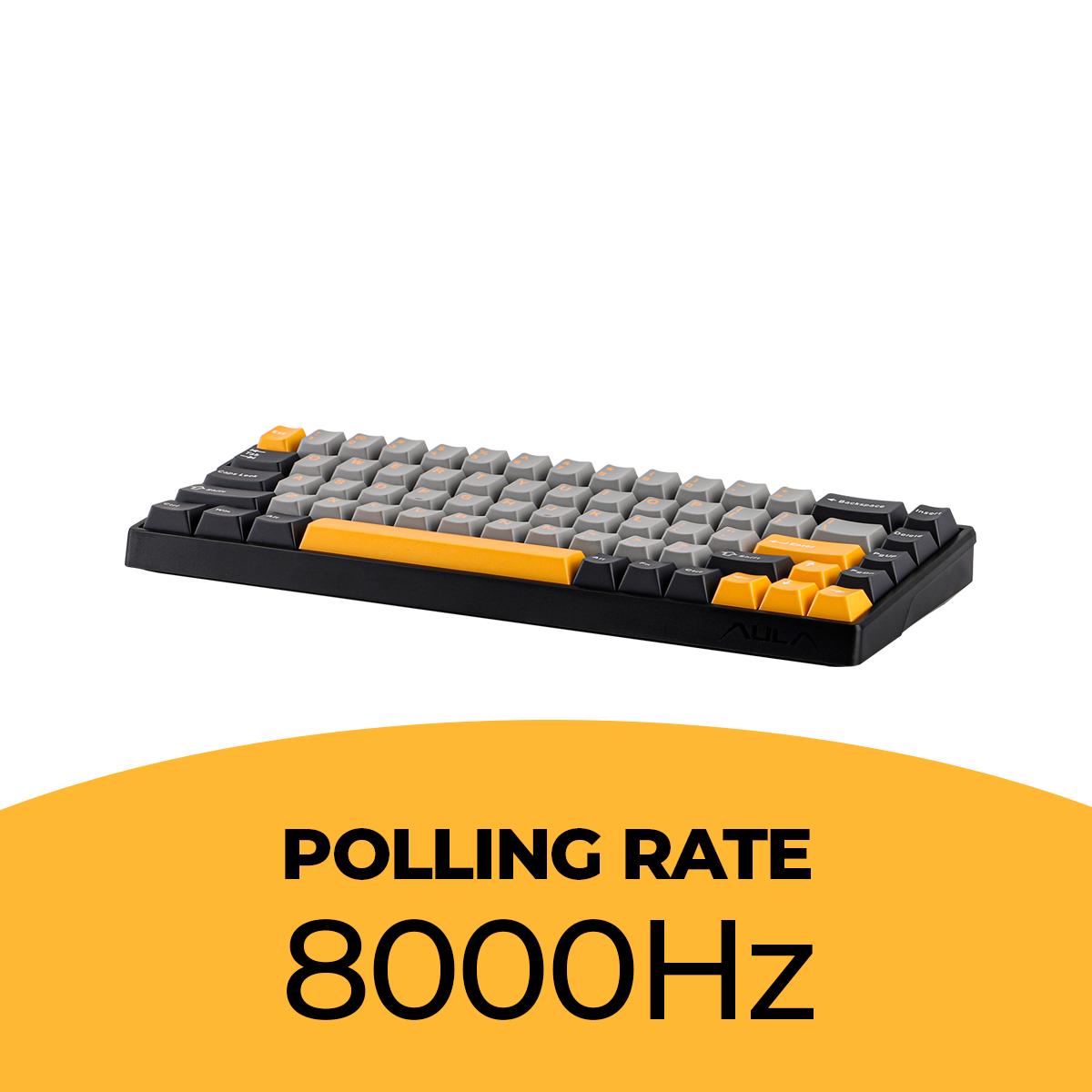 Teclado Gamer AULA WIN68 HEMAX Anti-Ghosting NKRO Cabo USB-C Removível