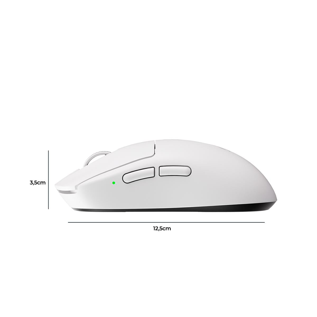 Mouse Gamer MCHOSE A7V2 Ultra Branco 59g Sensor PAW3950