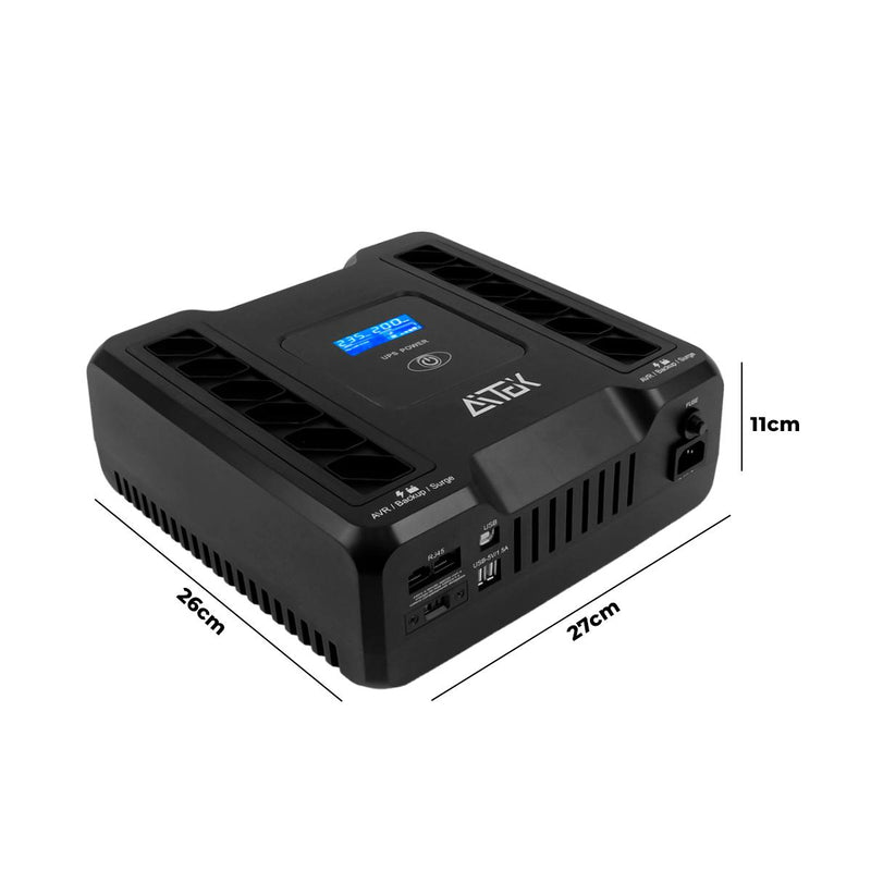 Nobreak Bivolt 600W Senoidal Simulada Aitek Proteção de PC, Roteador e Eletrônicos 1000va - ANB-OL1000