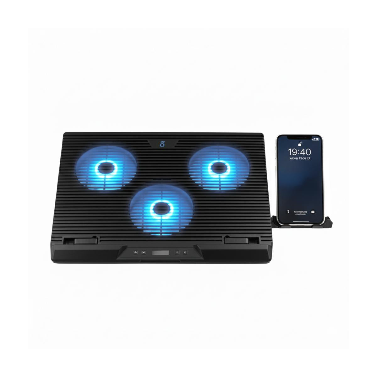 Base Ergonômica Notebook Aitek com 3 Coolers LED USB Alto Desempenho - DELTA-B3132G