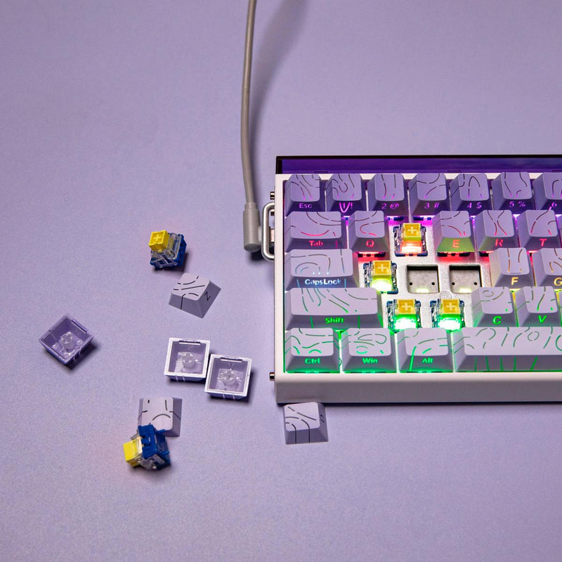 Teclado Gamer AULA Hero68 HE Hall Effect Premium Anti-Ghosting Total RGB Customizável