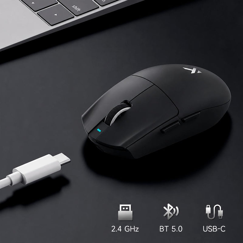 Mouse Sem Fio MCHOSE G3 V2 com Polling Rate de 1000Hz e Conexão Tri-Mode