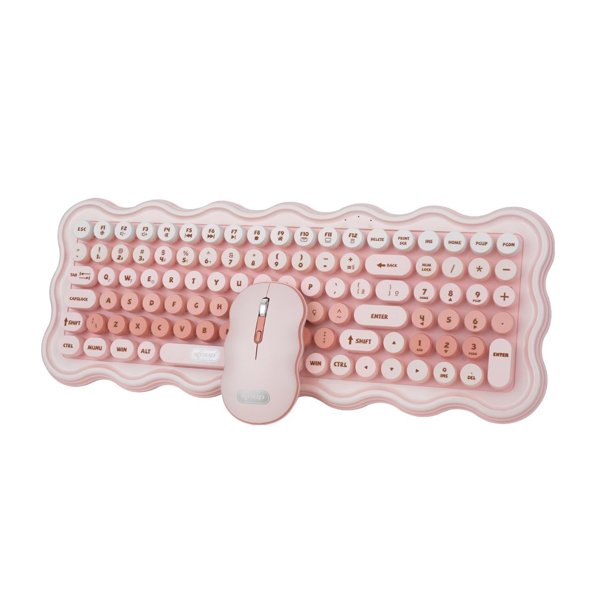 Kit Teclado E Mouse Sem Fio Slim Knup Recarregável Bluetooth 5.3 2.4GHz - KP-TE144