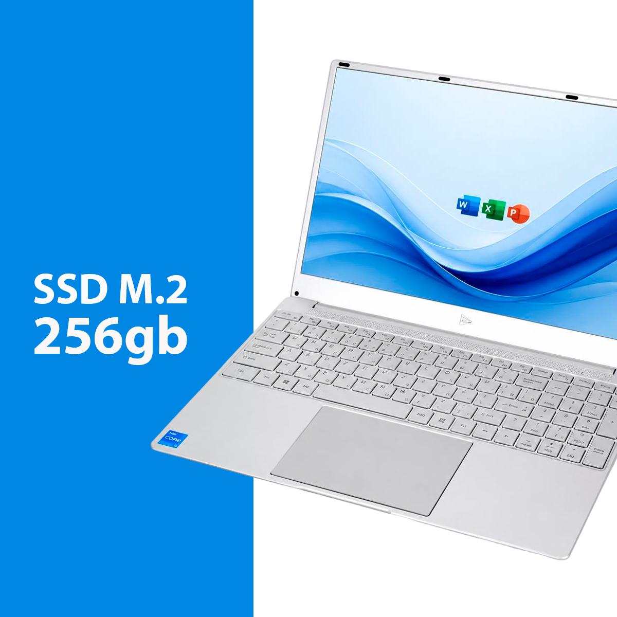 Notebook Intel Core i5 15,6" Full HD 8GB RAM + SSD 256GB M.2 Windows 11 Pro
