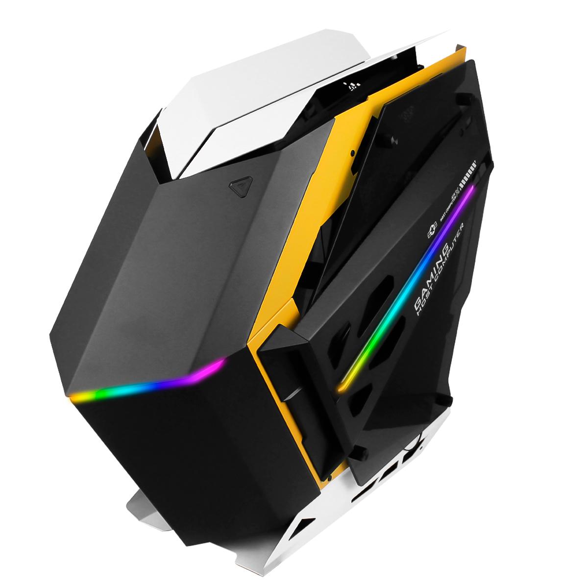 Gabinete Gamer RGB USB 3.0 Aitek ATX/M-ATX Design Futurista - DELTA-PHANTOM-GMP