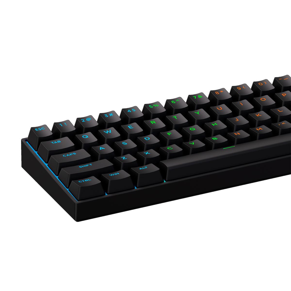 Teclado Gamer MCHOSE Ace 60 Pro Preto Hall Effect Switch Black Uranus Iluminação RGB
