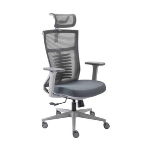 Cadeira Ergonômica Elements Vertta Cinza para Home Office e Estudo Ajuste de Altura e Lombar Estrutura Reforçada - ELEM-70053