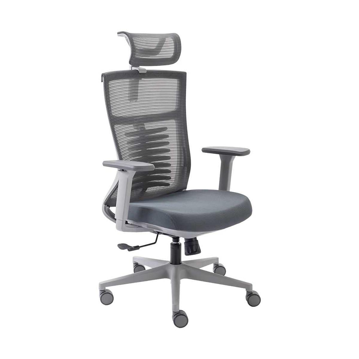 Cadeira Ergonômica Elements Vertta Cinza para Home Office e Estudo Ajuste de Altura e Lombar Estrutura Reforçada - ELEM-70053
