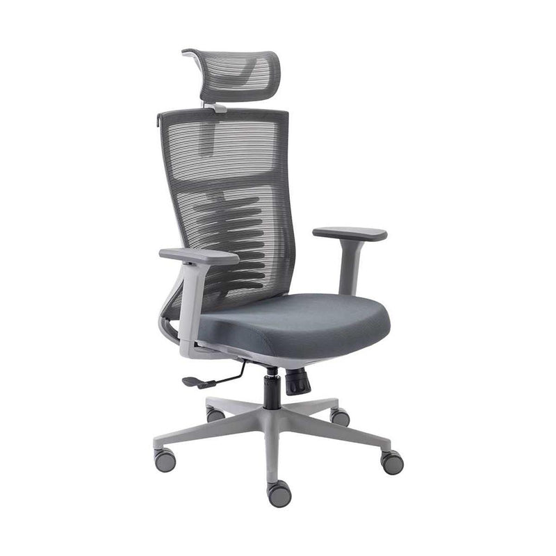Cadeira Ergonômica Elements Vertta Cinza para Home Office e Estudo Ajuste de Altura e Lombar Estrutura Reforçada - ELEM-70053