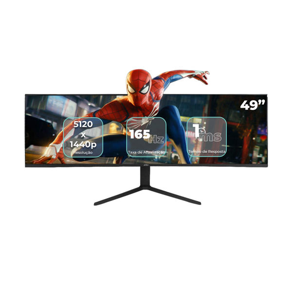 Monitor Gamer Curvo 49'' Aitek UltraWide 165Hz 1ms LED 5120x1440 HDMI - DELTA-M4922AUCPRO