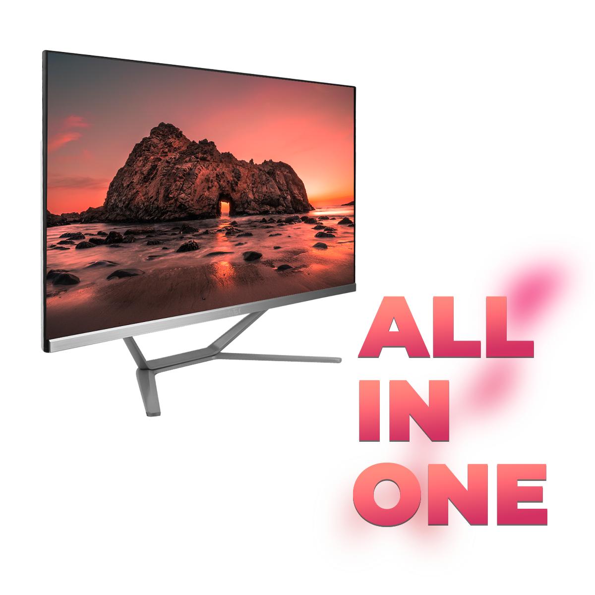 All In One 23,8" Intel i5 8GB Aitek 256GB Touch Full HD Alto Desempenho Wi-Fi - AIO-T5224