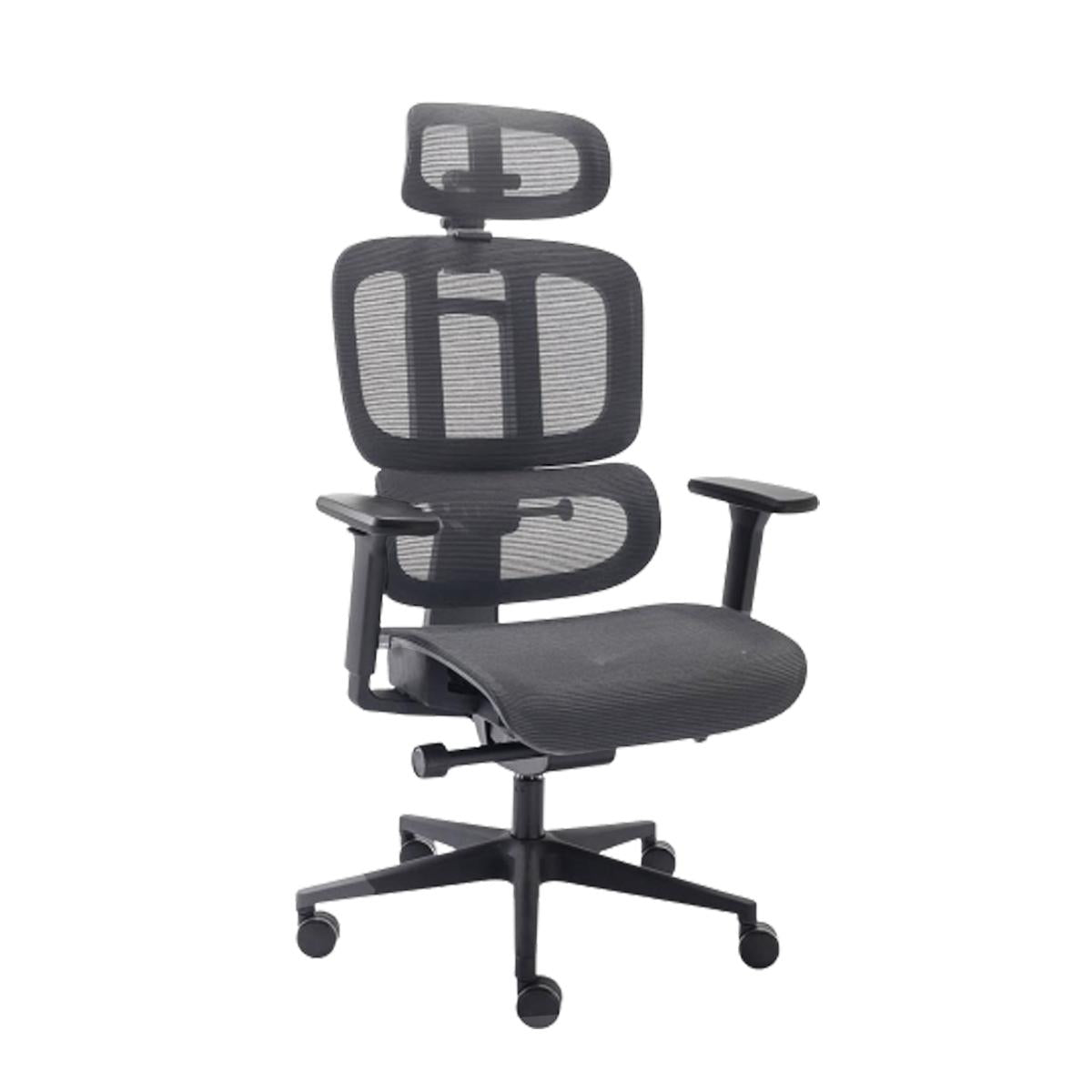 Cadeira de Escritório Ergonômica Elements Sophy Grafite Mesh Reclínio 150°Conforto Máximo - ELEM-70061