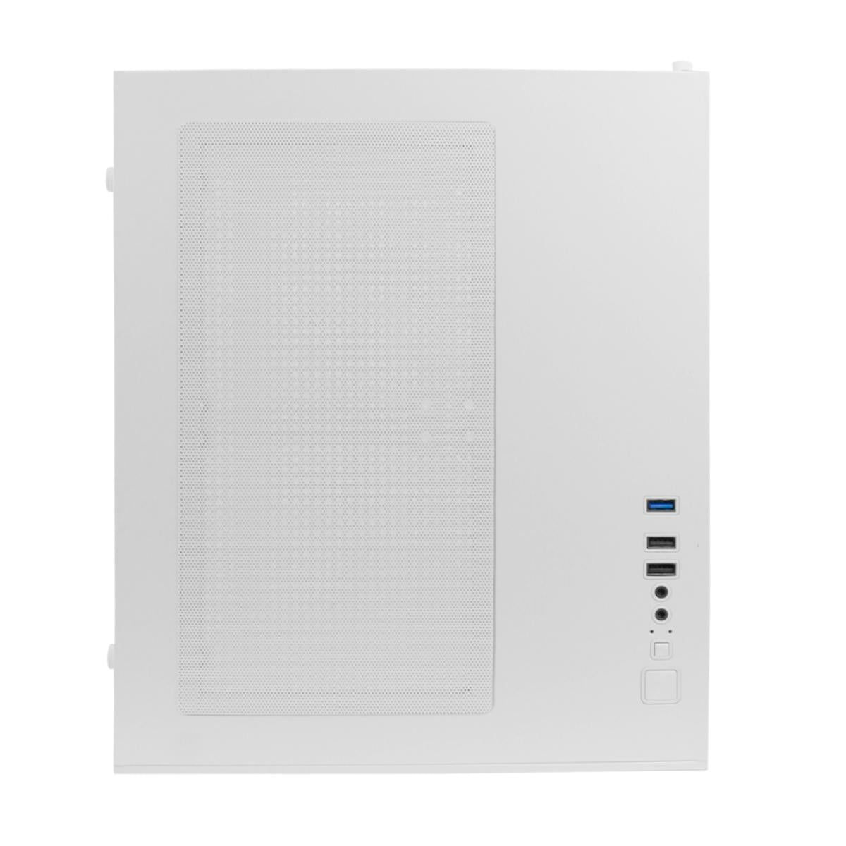 Gabinete Branco Para PC Gaming Aitek Premium com Lateral de Vidro Temperado e Suporte para Water Cooler - AGP-M33160CB