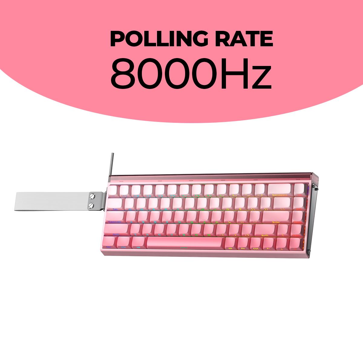Teclado Gaming Hero68 HE RGB Curso Total de 3,4mm Ajustável