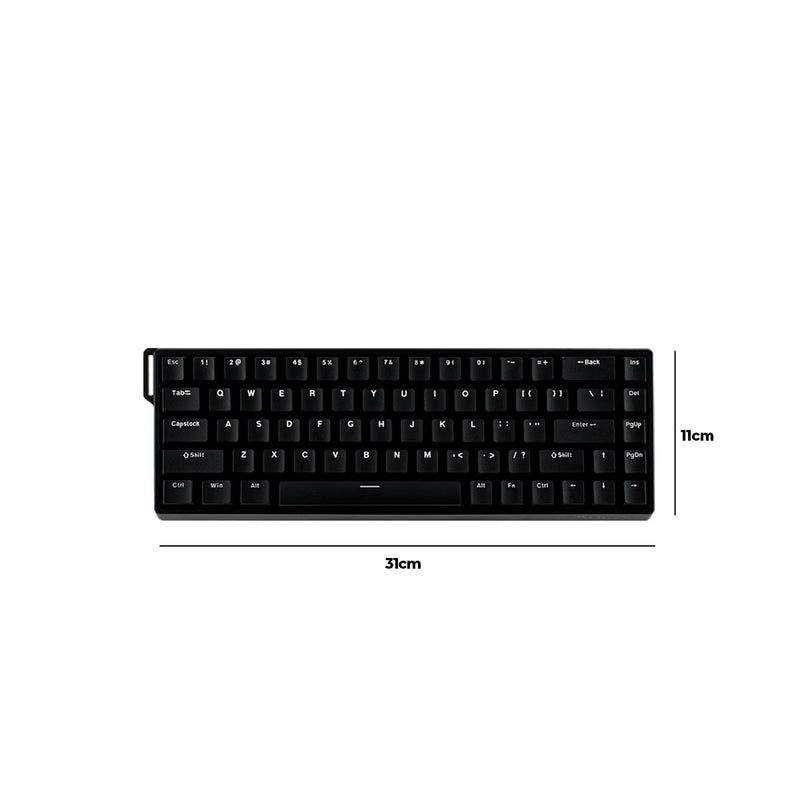 Teclado Gamer AULA WIN68 HE 8000Hz de Resposta RGB South-Facing