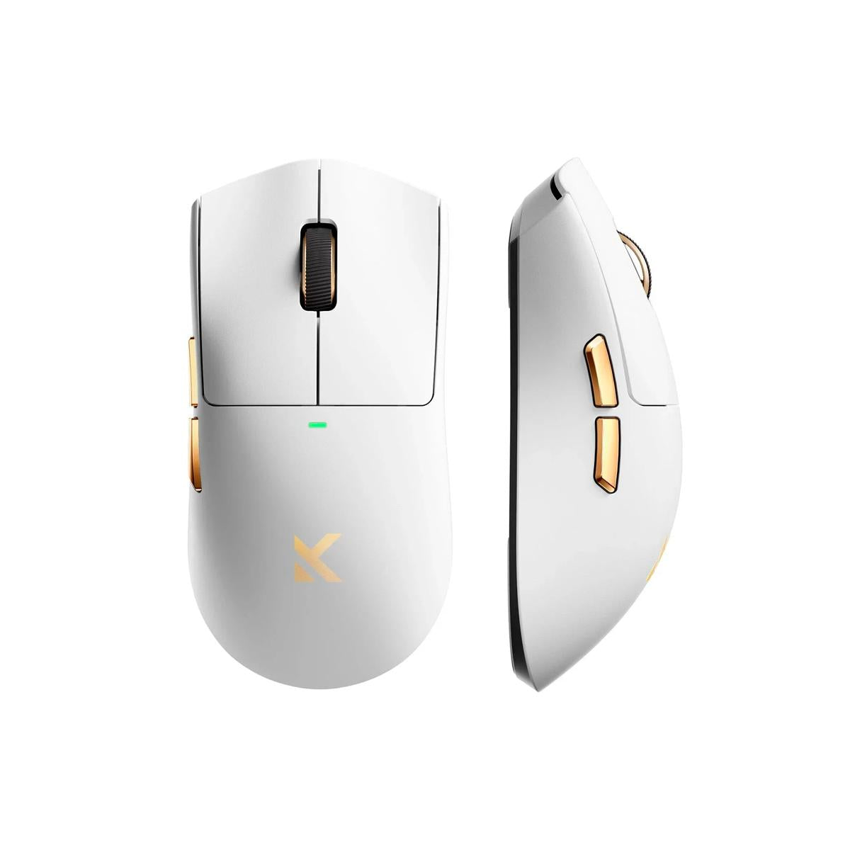 Mouse Gamer MCHOSE K7 Ultra Branco 59g Sensor PAW3950 Dock Magnética