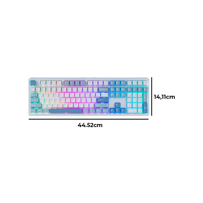 Teclado Gamer EPOMAKER TH108 Tri-Modo com RGB South-Facing