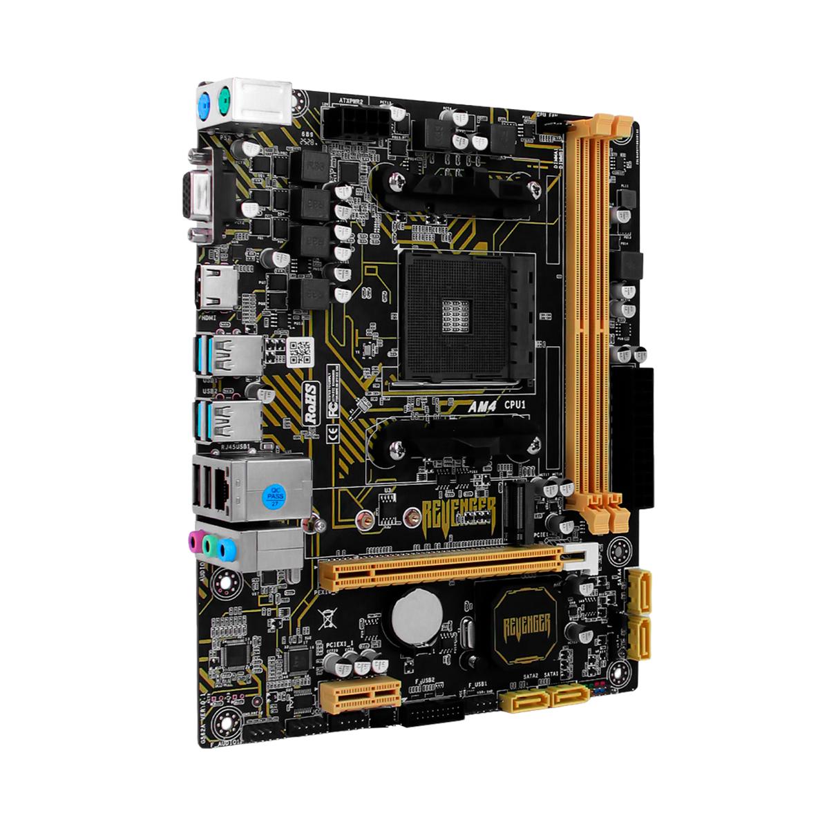 Placa Mãe Micro-ATX Chipset B550 DDR4 AM4 Revenger M.2 NVMe e USB 3.0 Velocidade e Eficiência - G-B550