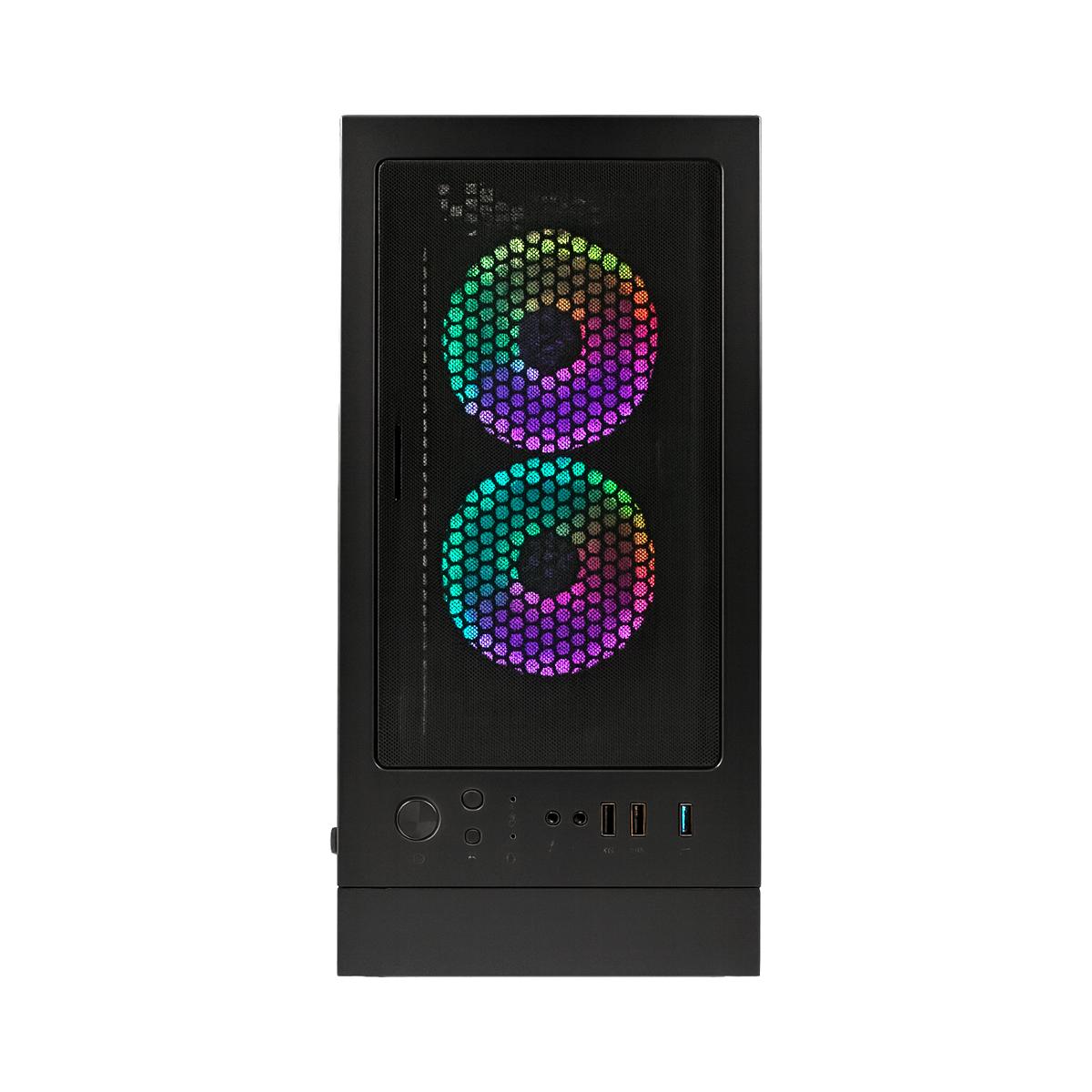 Gabinete Gamer Mid Tower Grasep RGB 3 Fans Vidro Temperado USB 3.0 - D-ATX13