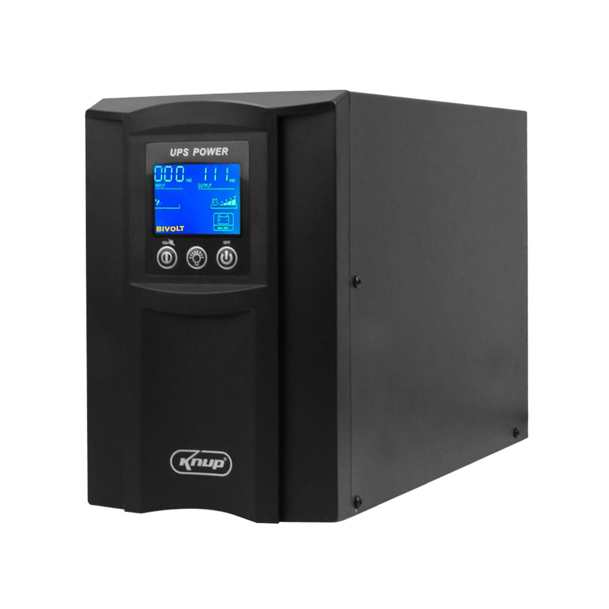 Nobreak Senoidal Puro 700W Bivolt Knup Energia Estável e Segura para seu Home Office - KP-593