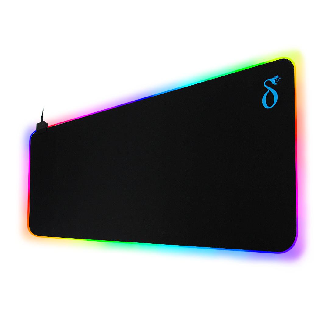 Mousepad Gamer LED RGB Aitek 80x30cm Antiderrapante USB Plug & Play - DELTA-P8030