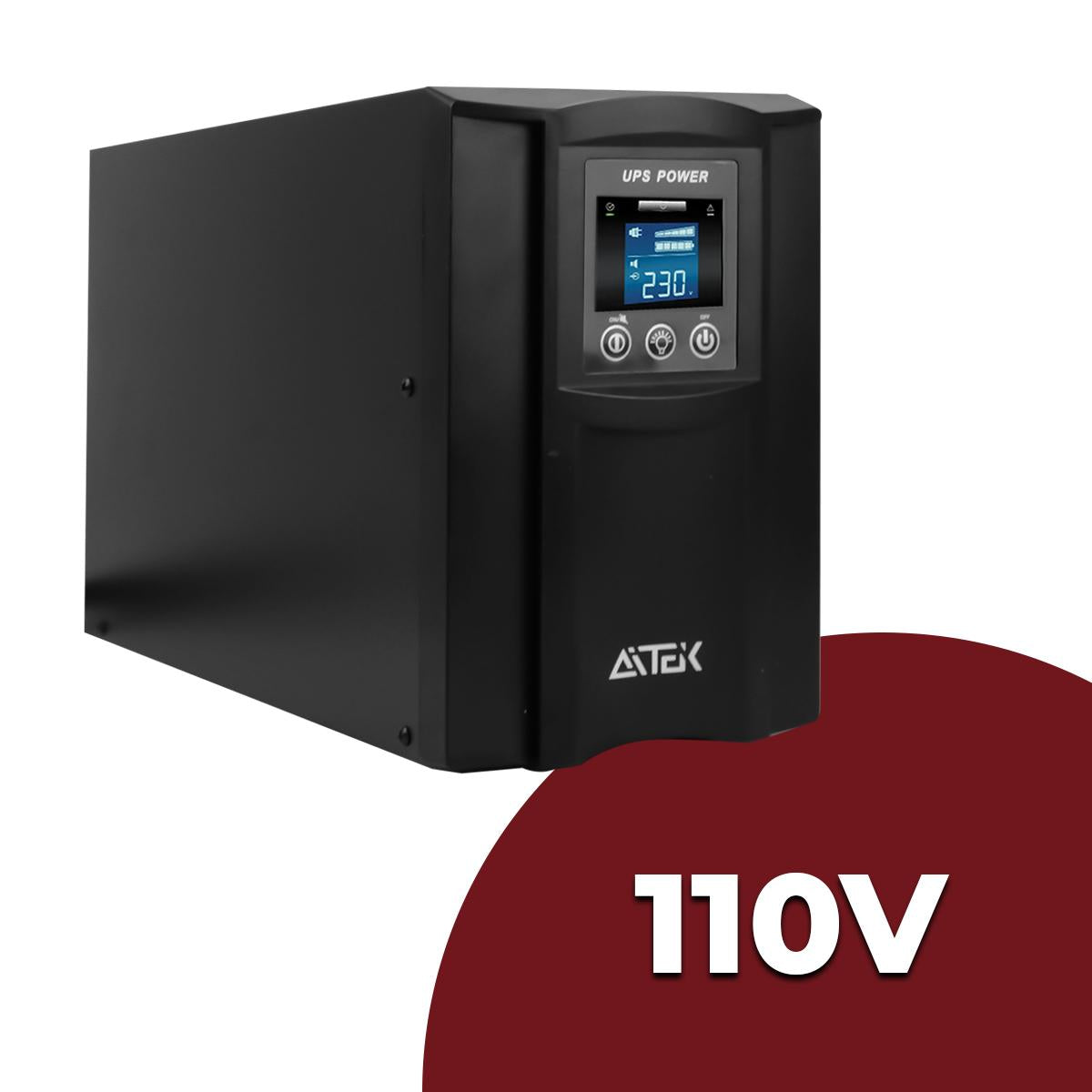 Nobreak UPS 1200VA 700W 110V Senoidal Puro Estabilizador de Tensão para Equipamentos Sensíveis e CFTV - ANB-1211P