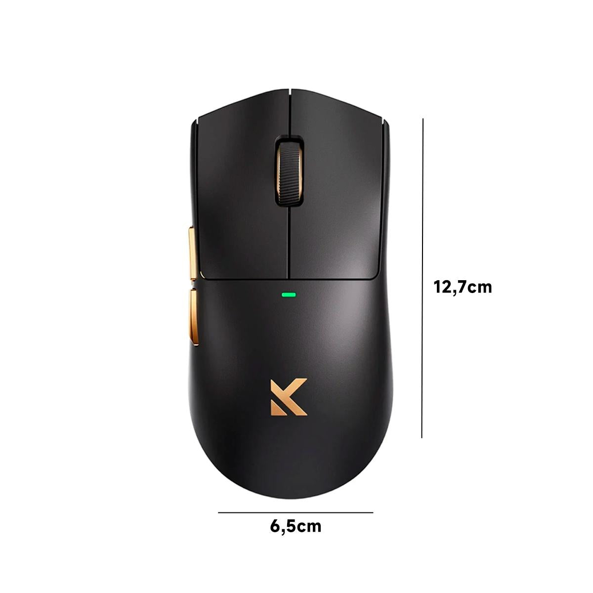 Mouse Gamer MCHOSE K7 Ultra Preto 59g Sensor PAW3950 Dock Magnética