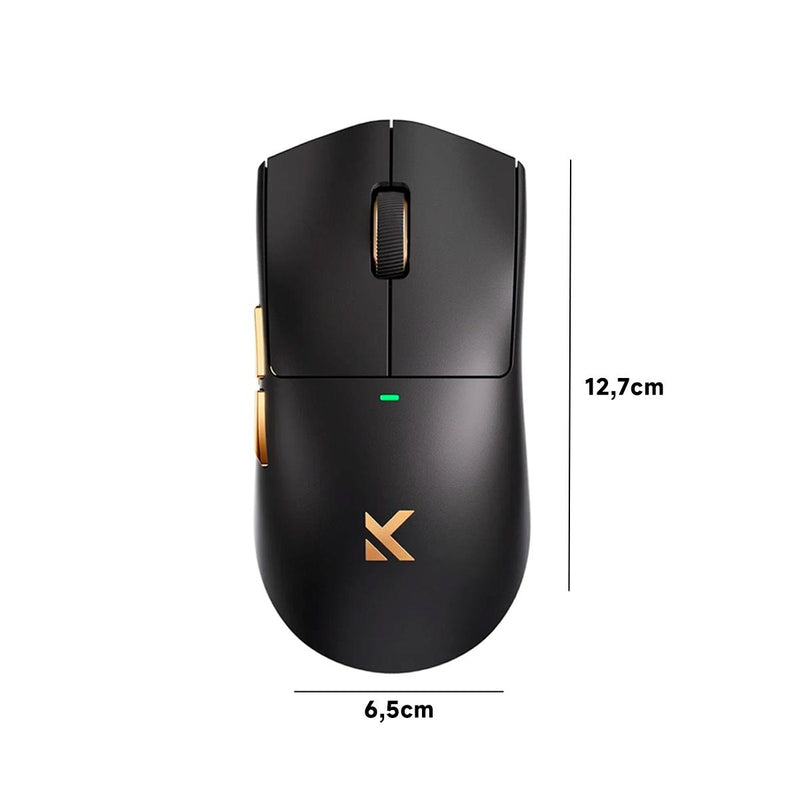 Mouse Gamer MCHOSE K7 Ultra Preto 59g Sensor PAW3950 Dock Magnética