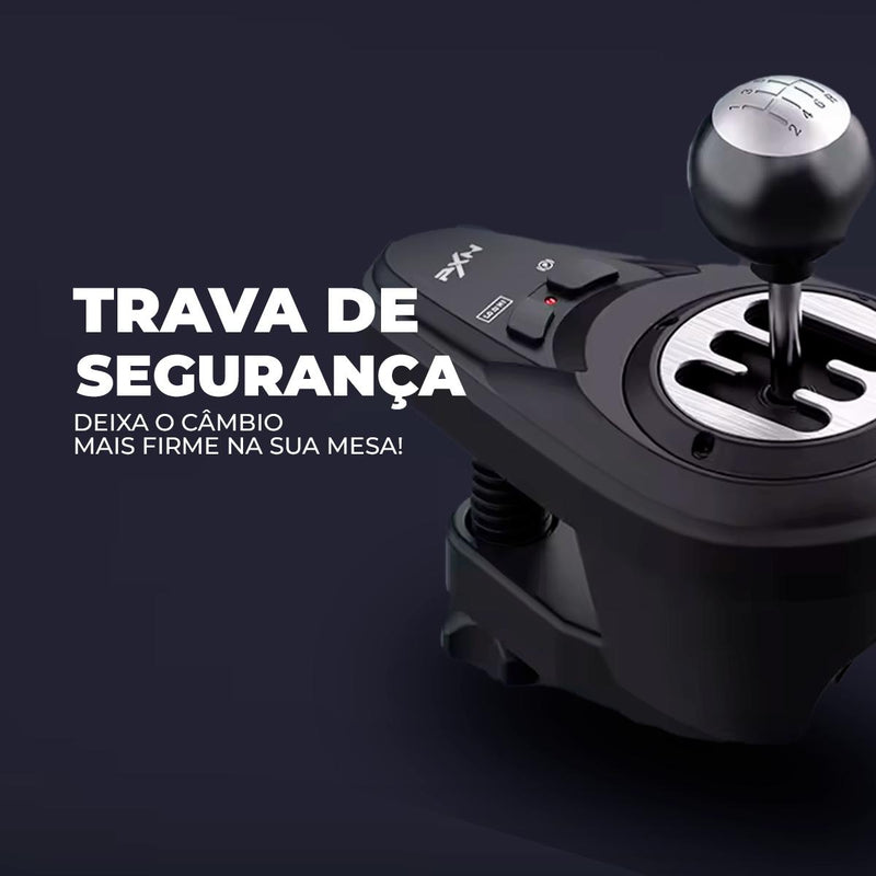 Câmbio Simulador Driving Racing Corrida Shifter 6 Marchas - PXN-A7