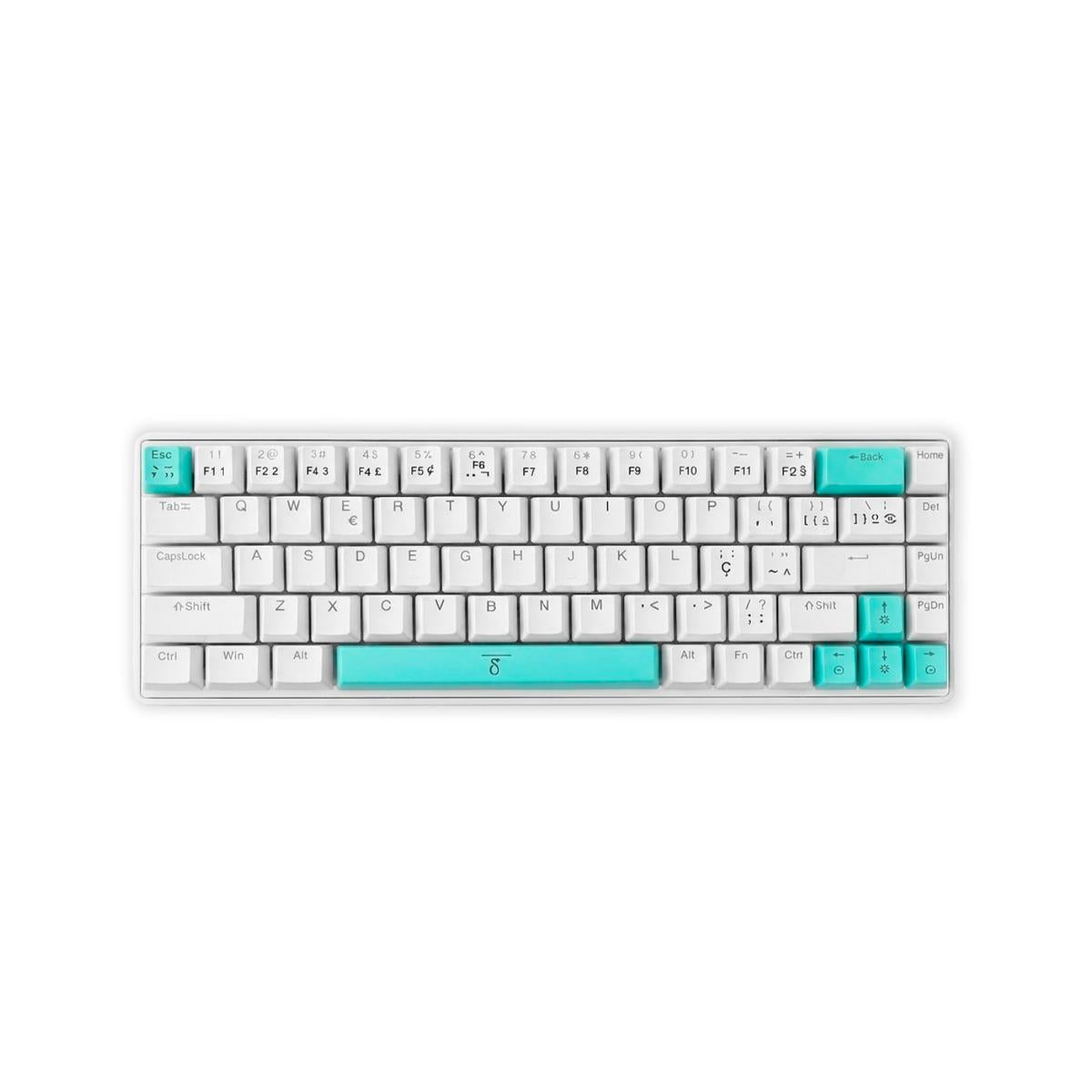 Teclado Mecânico Gamer RGB 68 Teclas Compacto Silencioso Com Cabo Removível - DELTA-TM0691B-VD